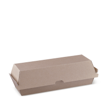 HOT DOG BOX - BROWN - 210x70x77MM - CTN (400)